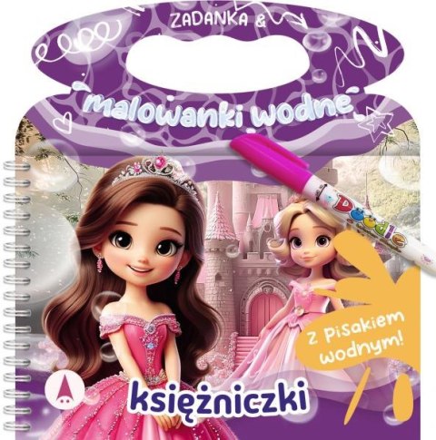 Księżniczki. Zadanka & malowanki wodne