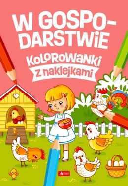 W gospodarstwie. Kolorowanki z naklejkami