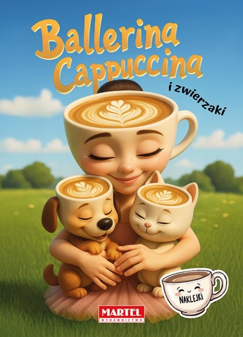 Ballerina Cappuccina i zwierzaki. Kolorowanka z naklejkami