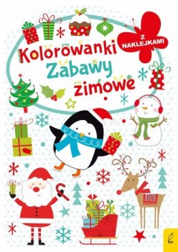 Kolorowanka z wykrojnikiem Zabawy zimowe