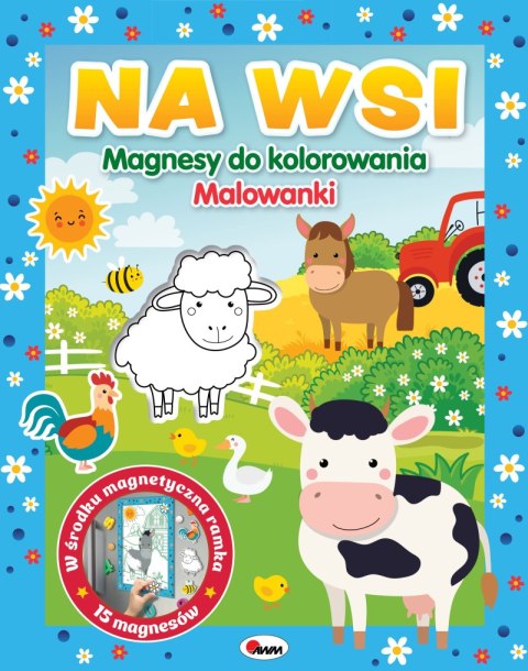 Na wsi. Magnesy do kolorowania
