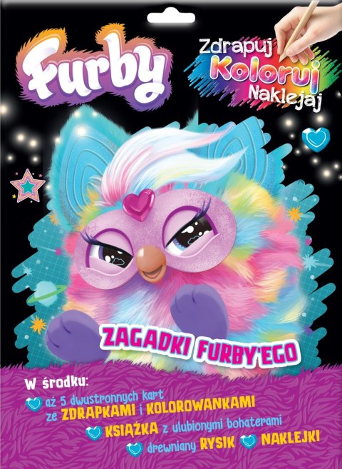 Zagadki Furby'ego. Furby. Zdrapuj, koloruj, naklejaj