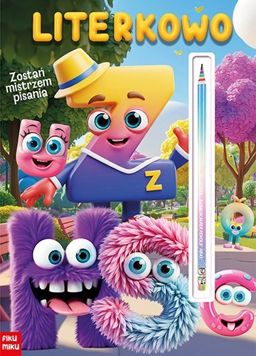 Literkowo z tęczowym ołówkiem