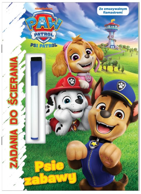 Łapa w łapę. Psi Patrol. Zadania do ścierania