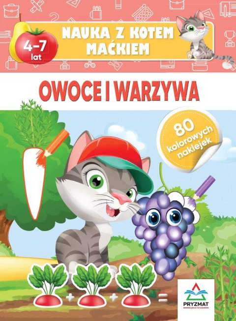 Owoce i warzywa. Nauka z kotem Maćkiem