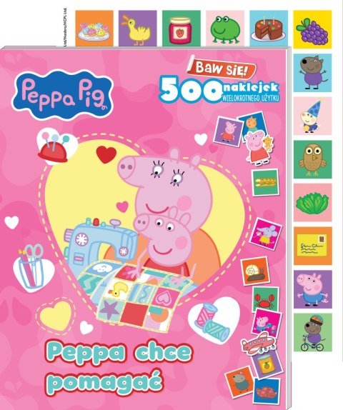 Peppa chce pomagać. Świnka Peppa. Baw się! 500 naklejek