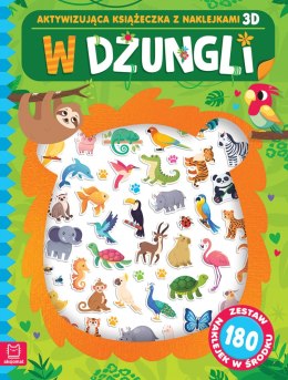 W dżungli. Aktywizująca książeczka z naklejkami 3D