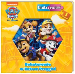 Bohaterowie w Zatoce Przygód. Psi Patrol. Książka z puzzlami