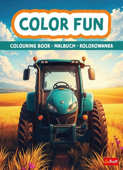 Maszyny rolnicze. Kolorowanka. Malbuch. Colouring book