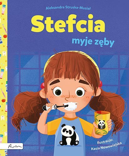 Stefcia myje zęby