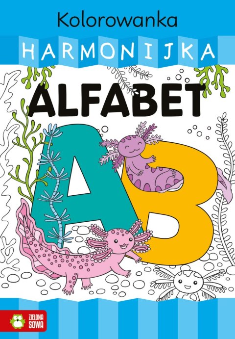 Alfabet. Kolorowanka harmonijka